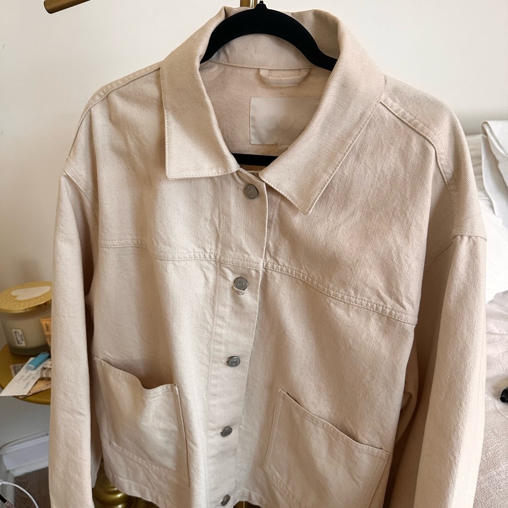 COS Cream Jean Jacket Lightweight Casual